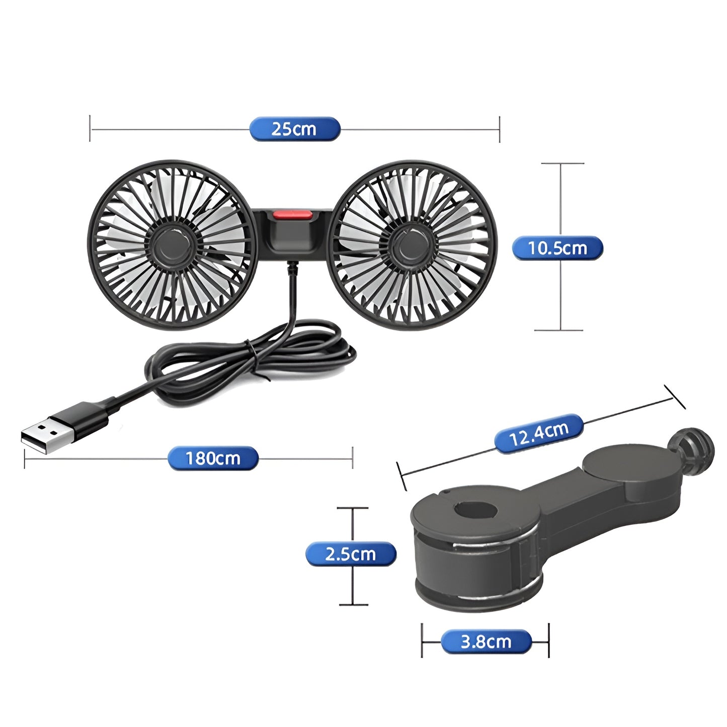 Car Cooling Fan 12v